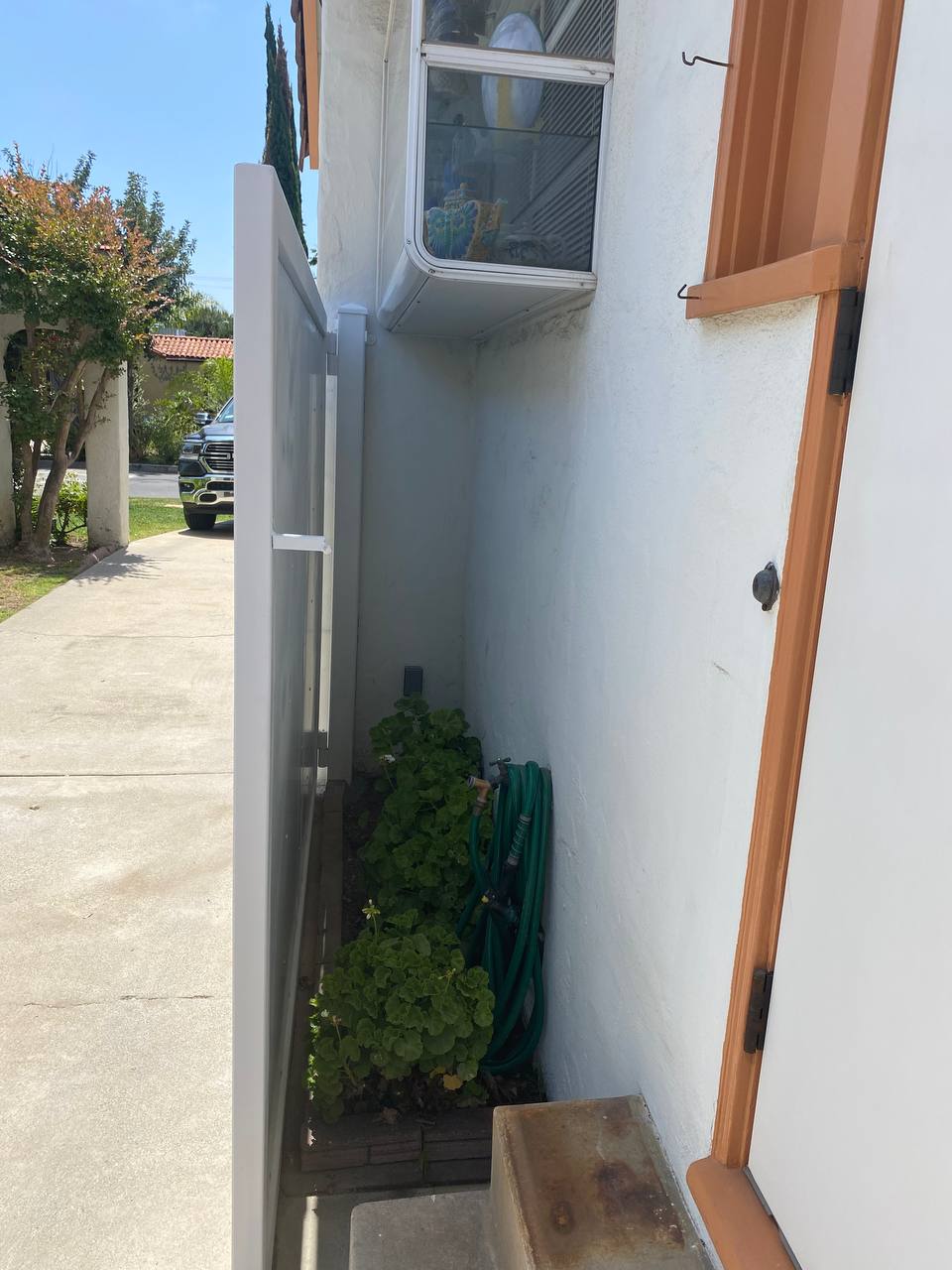 Van Nuys swing gate open position